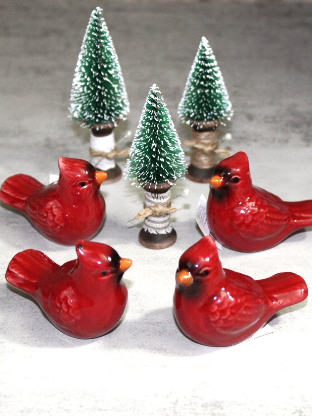 Red Cardinal Salt and Pepper Shakers - Set of 4 Cracker Barrel Originals - New